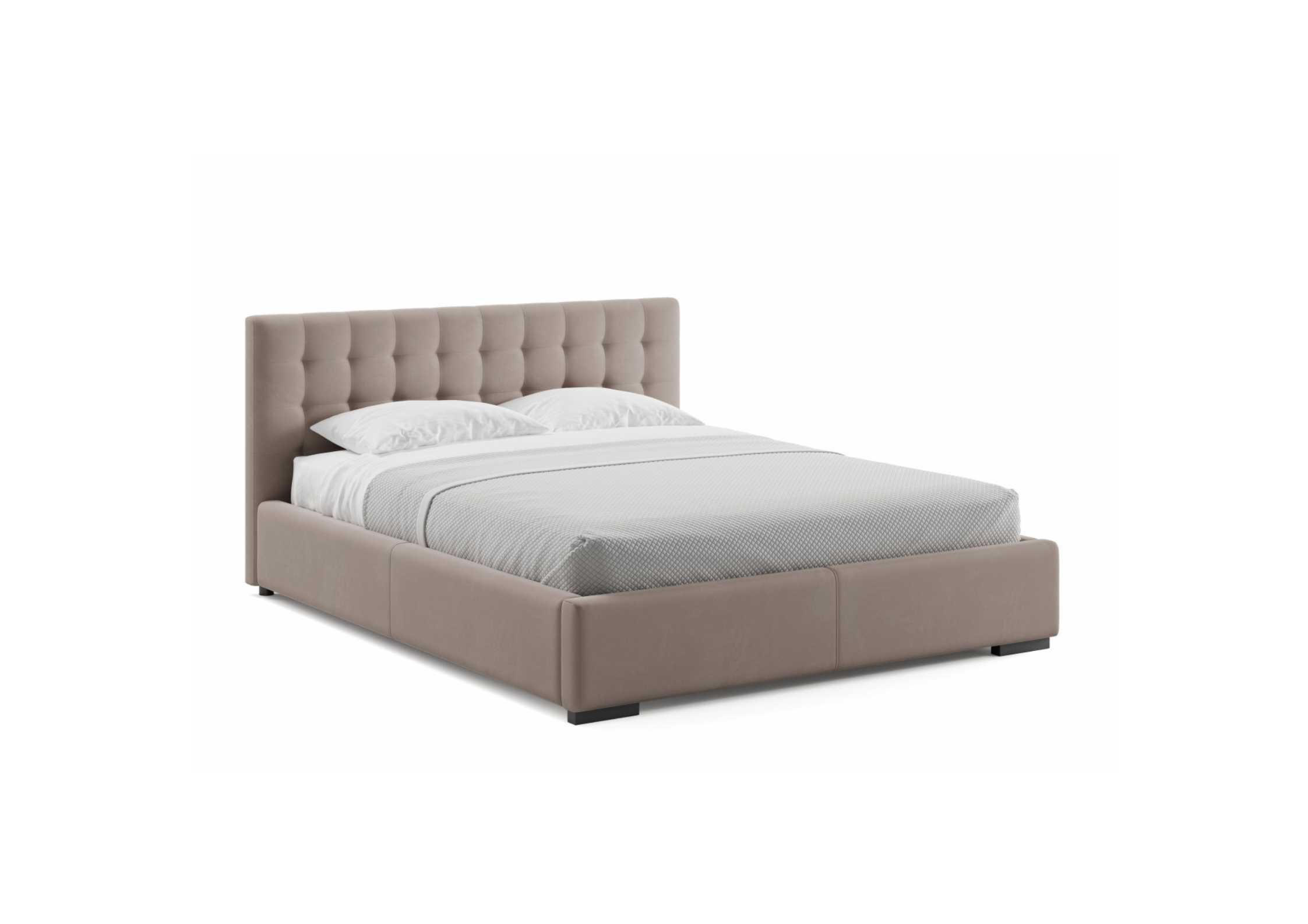 Łóżko tapicerowane z pikowanym zagłówkiem 180x200